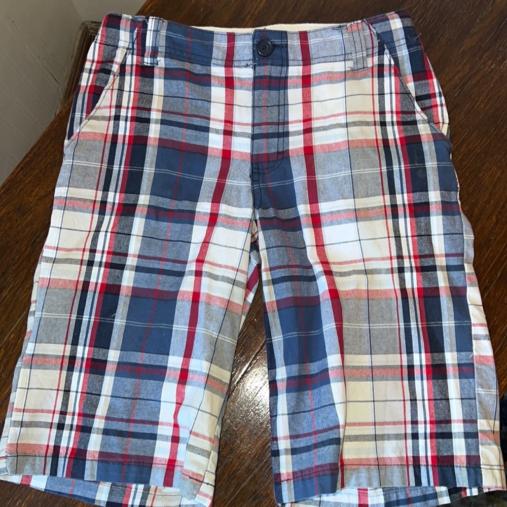 Boys Plaid Shorts w/ Adjustable Waist